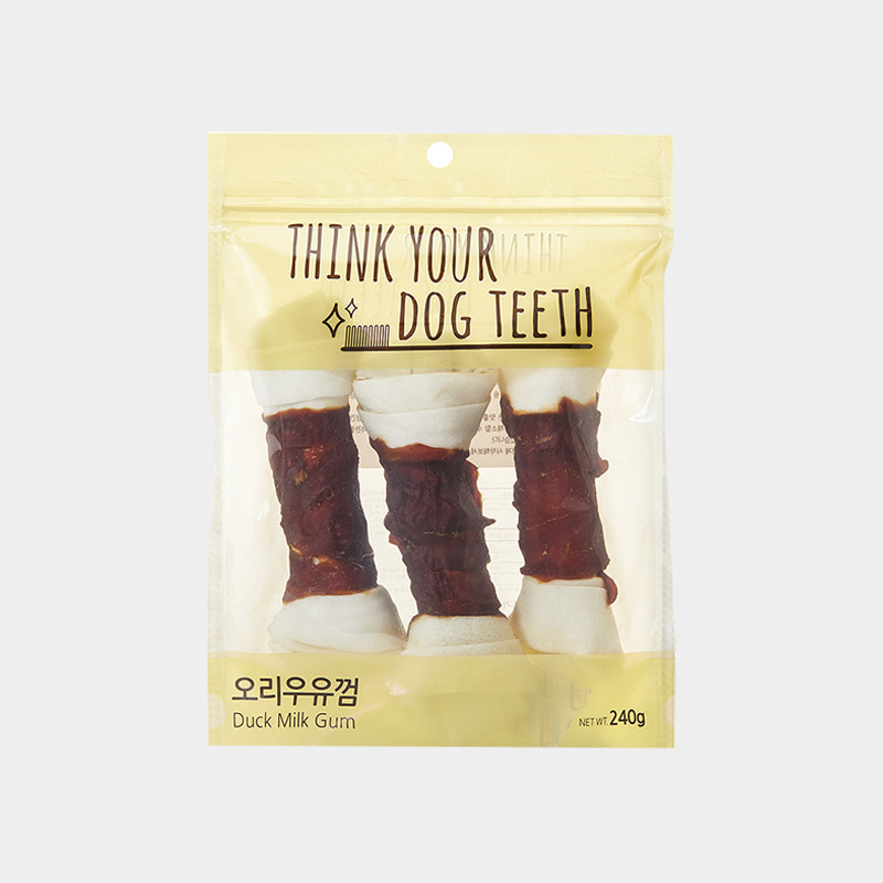 (할인) Think your dog teeth 오리우유껌 3p