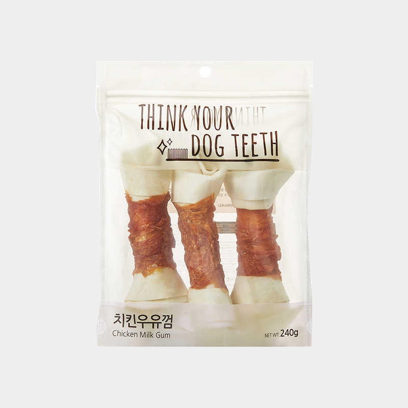 (할인) Think your dog teeth 치킨우유껌 3p